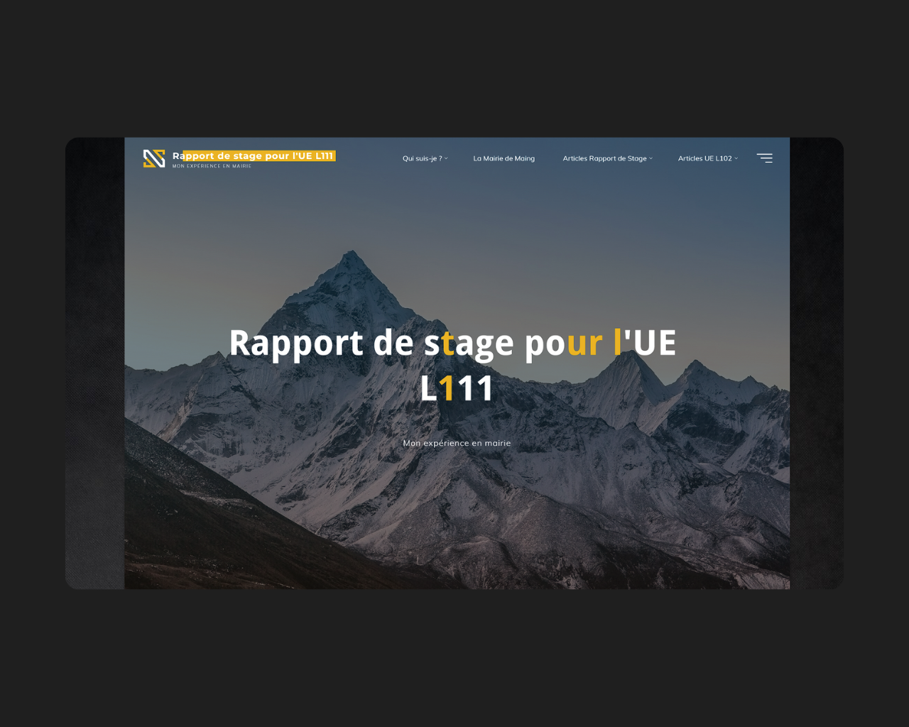 Rapport de stage 2024
